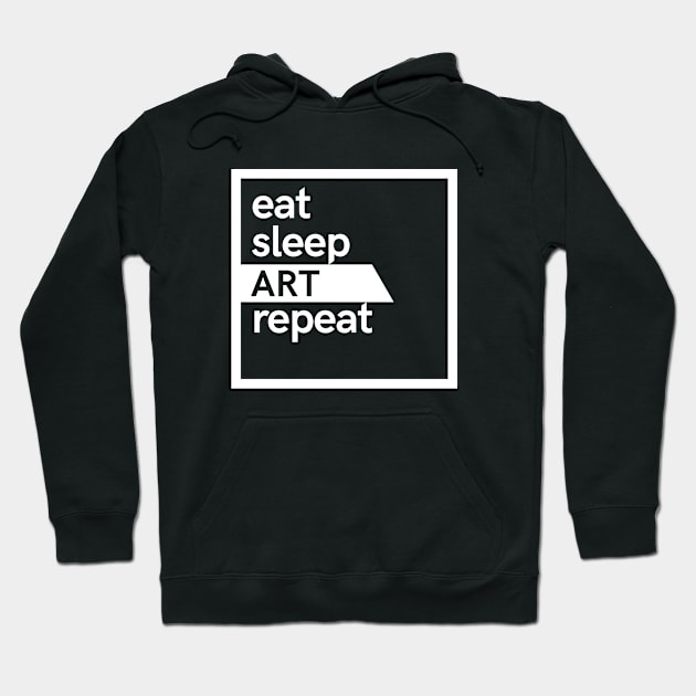 Eat Sleep Art Repeat Hoodie by hoopoe